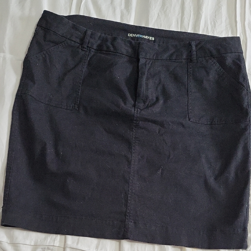 Denver Hayes Classic Black Mini Skirt